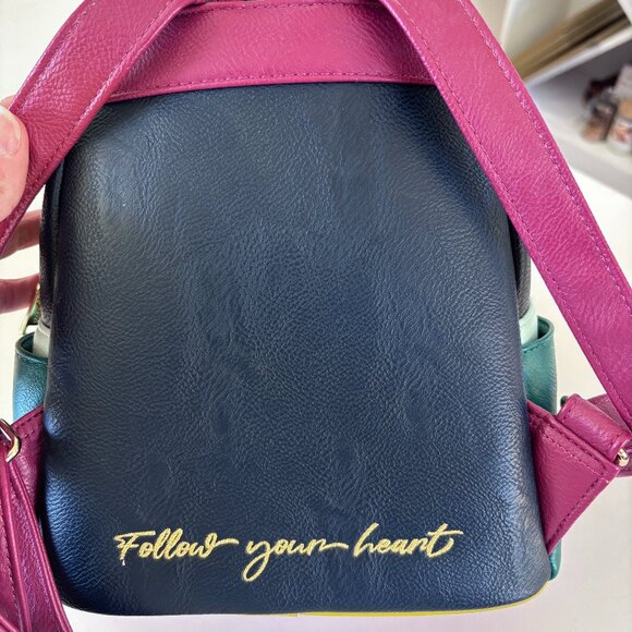 Disney Loungefly Frozen Anna Mini Backpack Olaf Charm “Follow Your Heart” - Picture 3 of 5